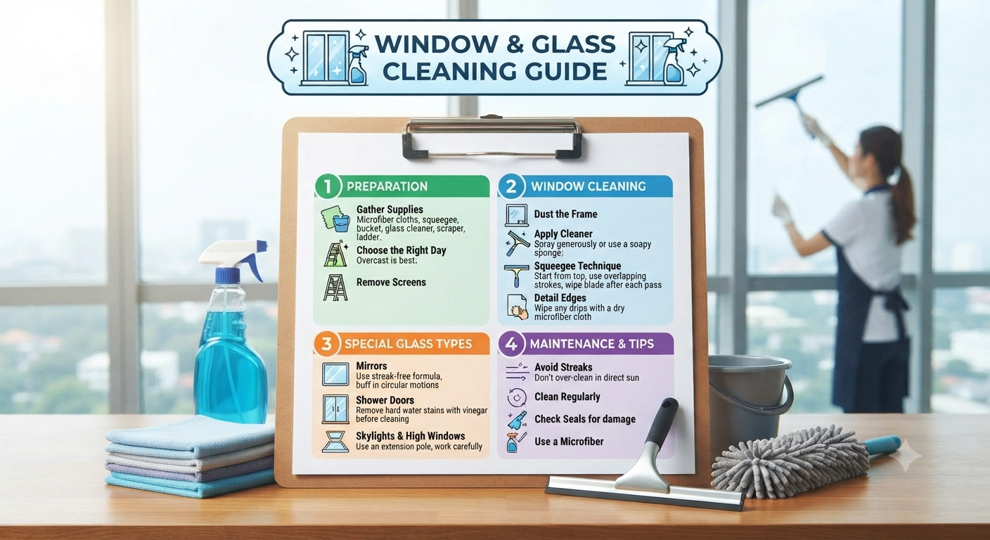 Window and glass cleaning guide for Adelaide properties